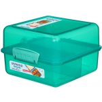 Sistema Dělený svačinový box Lunch Cube s 2 oddíly 1,4 l mátová – Hledejceny.cz