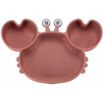 KIK Silikónový riad pre deti krab sada tmavo ružová 19 ks – Zboží Dáma