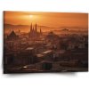 Obraz Sablio Obraz Barcelona Night Skyline - 150x110 cm