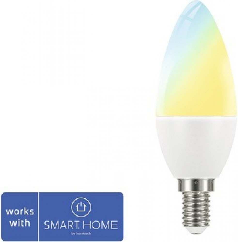 FLAIR Viyu Smarte LED svíčková žárovka E14/6W 40W 470 lm 2700-6500 K teplá  bílá | Srovnanicen.cz