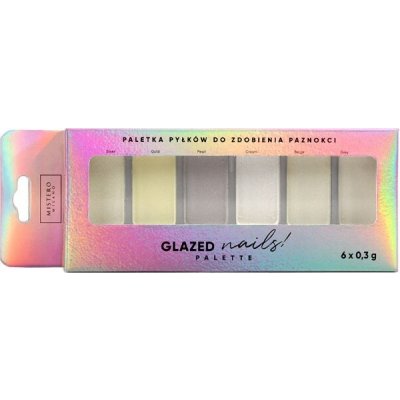 Mistero Milano pigment Solid chrome pallette GlazedNails! 6 x 0,3 g – Hledejceny.cz