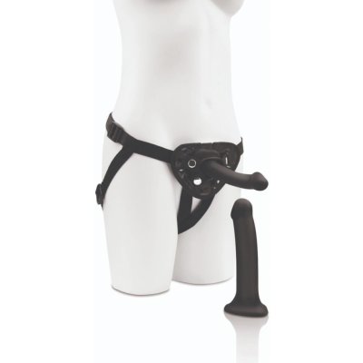 Me You Us Strap on Harness Kit, nastavitelný postroj a 2 silikonová dilda – Zboží Dáma