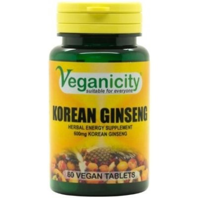 Veganicity Korejský ženšen Korean Ginseng 60 tablet