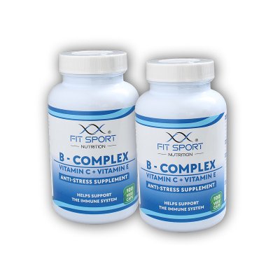 FitSport Nutrition B-complex + vit. C + vit. E 2 x 100 vege kapslí – Hledejceny.cz