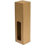 Dárková krabice na víno 85x350x85 mm, 1 x 0,75 l, hnědá - kraft – Zboží Dáma