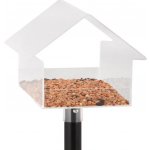 Esschert Design Krmítko průhledné Best for Birds na noze 14 x 15 x 120 cm čiré akrylát – Hledejceny.cz