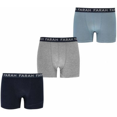 Farah dětské boxerky (3 ks) blue/blk/grey