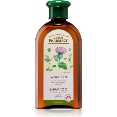 Green Pharmacy Hair Care Greater Burdock šampon proti padání vlasů Parabens Artificial Colouring SLS SLES Free 350 ml