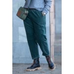 Manšestrové kalhoty do gumy MARLEY Vínová – Zboží Mobilmania