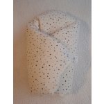 Pro útulný domov Povlak na péřovou zavinovačku Mušelínový bílý s puntíkem – Zboží Dáma