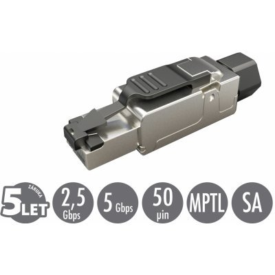 SOLARIX Konektor MPTL univerzální RJ45 CAT6 STP samořezný SXRJ45-6-STP-BK-SA 11910001 | Zboží Auto