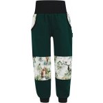 V Mart tepláky s dvojitými koleny Lesní zvířata zelená – Zbozi.Blesk.cz