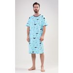 Oceán pánská noční košile kr.rukáv azurová – Zboží Mobilmania
