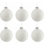 J-Line by Jolipa Sada bílých vánočních koulí s patinou 6 ks 28,5*20,5*9,5 cm – Hledejceny.cz
