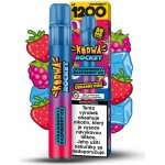 Kurwa Rocket Strawberry Raspberry 20 mg 1 200 potahů – Zboží Dáma