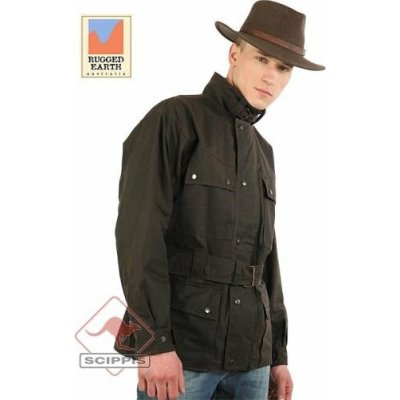 SPEESWAY JACKET oilskin bunda Rugged Earth hnědá – Zboží Mobilmania
