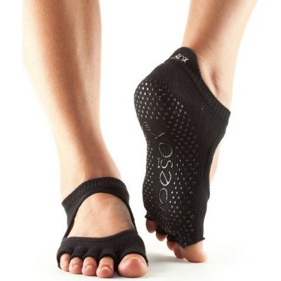Ponožky na jógu bezprsté Bellarina Black – Zboží Mobilmania