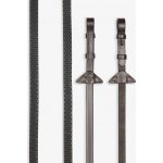 LeMieux Měkké gumové otěže Soft Rubber Havana/Silver Drezurní – Hledejceny.cz