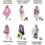Barbie Extra s afro a duhovou bundou včetně mazlíčka – Zboží Dáma