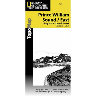 Prince William Sound East národní park Alaska turistická mapa GPS komp. NGS – Hledejceny.cz