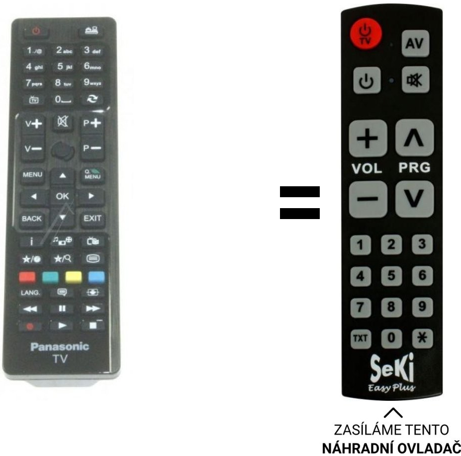 Dálkový ovladač Senior Panasonic TX-32C300E