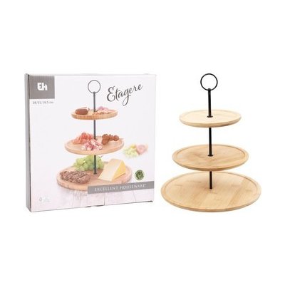 Etažér bambusový 3 patra – Zbozi.Blesk.cz