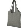 Nákupní taška a košík Trendy nákupní taška z recyklované bavlny s gramáží 150 g/m² s obsahem 7 litrů Pheebs Heather Black