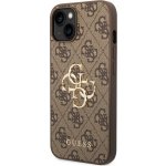 Pouzdro Guess PU 4G Metal Logo iPhone 14 hnědé – Zboží Živě