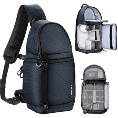 K&F Concept Sling Bag 10L Urban Wander 02 Blue – Zboží Mobilmania