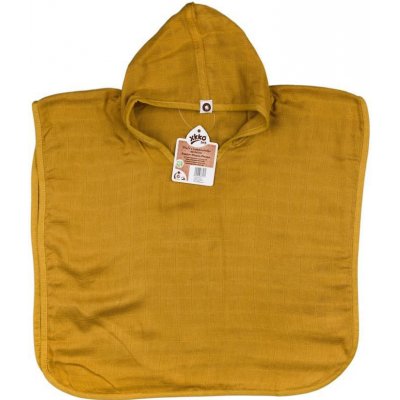 Kikko Bambusové mušelínové pončo 2 Colours Honey Mustard – Zboží Dáma