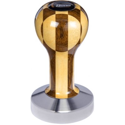 Buna Café Tamper šachovnice, lak, TP, nerez mat, plochý 57 mm – Zboží Mobilmania