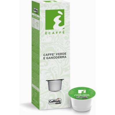 Caffitaly Kapsle zelená káva s ganodermou Ecaffé Caffé Verde e Ganoderma 10 kusů