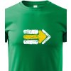 Dětské tričko Canvas dětské tričko Turistická šipka žlutá, zelená
