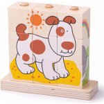 Bigjigs Toys nasazovací kostky zvířátka – Zboží Dáma
