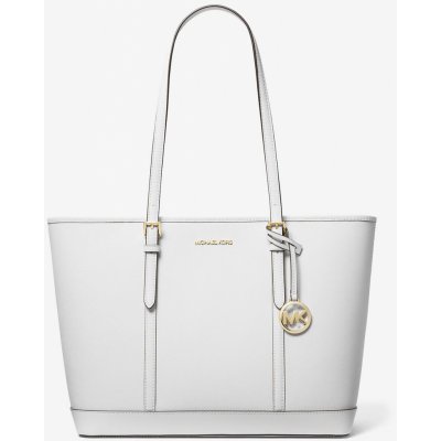Michael Kors dámská velká kožená kabelka Jet Set Large Saffiano bílá – Hledejceny.cz