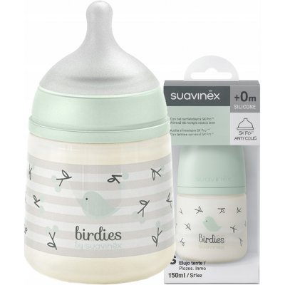 Suavinex kojenecká láhev Birdies krémová 360 ml – Hledejceny.cz