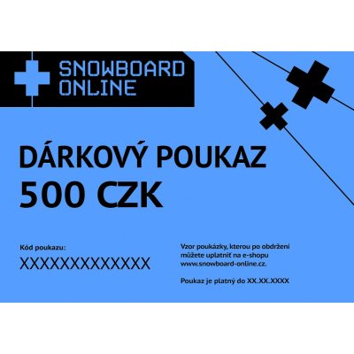 poukázka Snowboard-online 500 Red one size od 500 Kč - Heureka.cz