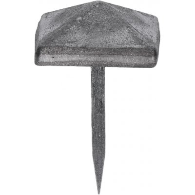 Ozdobný kovaný čtvercový hřebík, hlavička 30x30x13mm, hrot 3x2x33mm, bez povrchovej úpravy – Zboží Mobilmania