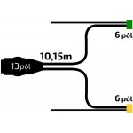 Kabeláž Jokon 10,15m/13-pól. zástrčka, s předními vývody QS150, baj6 – Hledejceny.cz