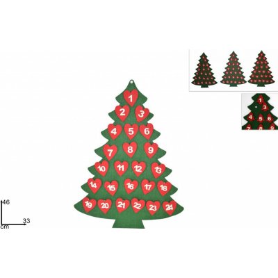 PROHOME Kalendář adventní stromeček – Sleviste.cz