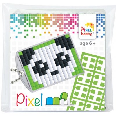 Pixelhobby Pixel klíčenka panda nebo mýval 1 ks