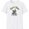 Pánské tričko s potiskem Tričko s potiskem Crafty Frog Tvořivá Žába Unisex Softstyle White