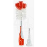 Munchkin kartáč na láhve a dudlíky červeno růžový – Sleviste.cz