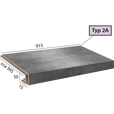 Brased Objectline Step 2A - 1060 Cement steel