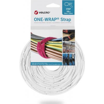 VELCRO® VELCRO® One Wrap® Strap 20mm x 150mm, 10 Popruh se suchým zipem bílá 1 ks – Hledejceny.cz