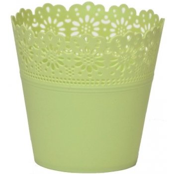 Harasim Plastový květináč krajka 12 cm, zelený
