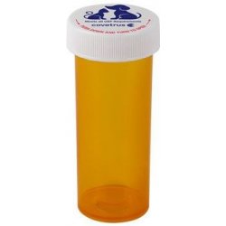 CVET Lékovka šroubovací, plastová, žlutá 60 ml