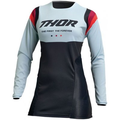 THOR Dámský motokrosový dres Pulse Rev black/mint vel. S