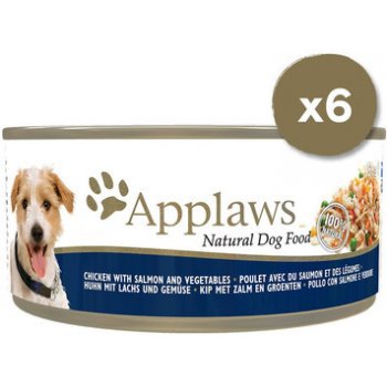 Applaws Dog kuře losos & zelenina 6 x 156 g