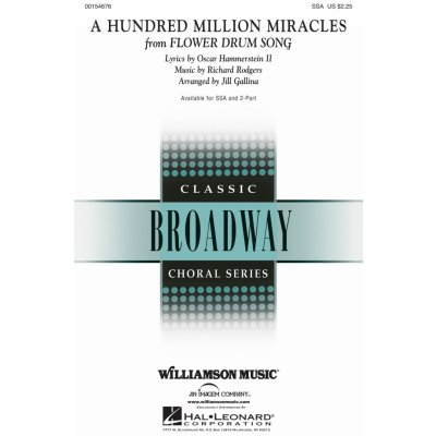 A Hundred Million Miracles from Flower Drum Song pro sbor SSA 982321 – Hledejceny.cz